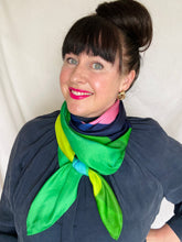 Load image into Gallery viewer, Forest Silk Scarf